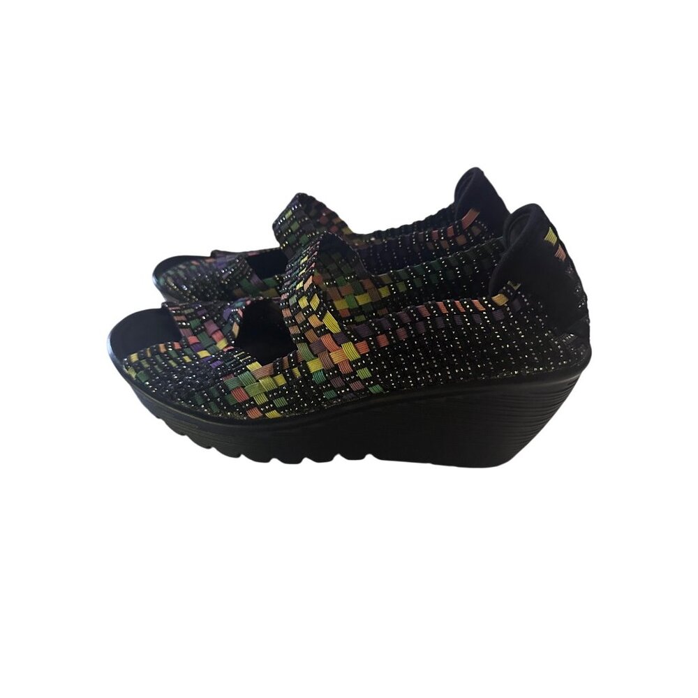 Skechers Memory Foam Peep Toe Multicolor Sandals … - image 3